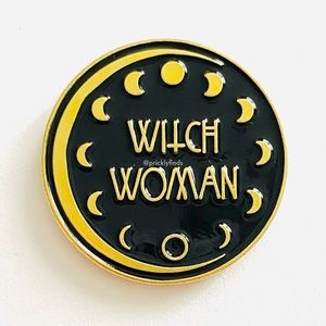 8/$40 Moon Phases Crescent Witch Woman Enamel Pin